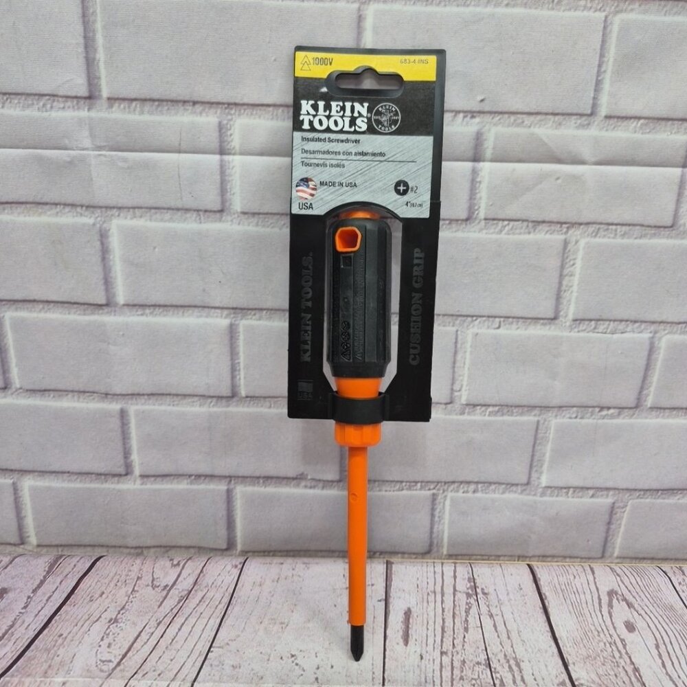 Klein Tools Insulated #2 Phillips Screwdriver~6834INS~4in‎  Shank~USA Made 🔥